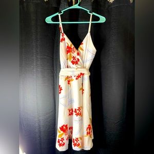 White floral summer dress